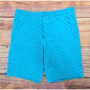 Under Armour Mens Blue Floral Print Golf Shorts Size 32